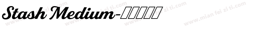 Stash Medium字体转换